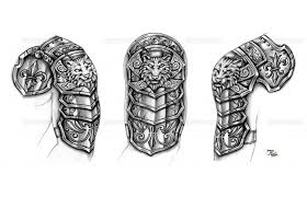 From small and simple to complex, and from black and white to colorful, you will get inspiration from the tattoo pictures below! Gallery For Medieval Armor Tattoos Shoulder Armor Tattoo Armour Tattoo Armor Tattoo