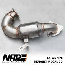 Ligne echappement full tube megane 3 rs 250 265 gt performance catback exhaust. Nap Downpipe Renault Megane 3 R S 70 Mm Euro 6 Nap Sportauspuff Manufaktur