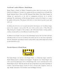 Marketing strategy helps companies achieve business goals & objectives, and marketing mix (4ps) is the widely used framework to define the strategies. Marketing Ramly Docx Hamburgers Retail