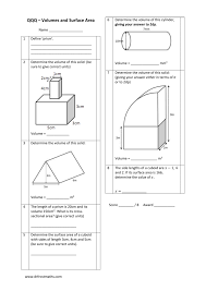 But the area and volume calculations will be different than shown above. Worksheet Volumes And Surface Area Test Qqq