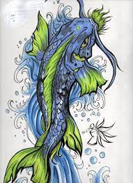 Cool Colors Japanese Koi Fish Tattoo Koi Fish Tattoo Dragon Koi Tattoo Design
