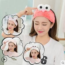 Click To Buy Korean Hairband Hairband Wide Border Ribbon Rabbit Ear Ear Headband Hairpin Hairpin Women Pressure Cute Girl Face Makeup Hairband Hair Band