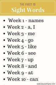A Simple Way For Your Preschooler To Learn Sight Words Days With Grey Teaching Sight Words Preschool Sight Words Activities Learning Sight Words