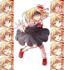 バトルっぽいルーミア立ち絵 表情差分 はるか さんのイラスト ニコニコ静画 イラスト ゲス顔 イラスト 立ち絵 ゲス顔