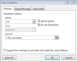 Create Dependent Drop Down Lists With Conditional Data Validation Excel University