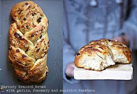 Yummy chip n cherry bread formula and approach is a culmination of the little ideas i have learned within the last 7 years. Baking Savoury Braided Bread With Garlic Rosemary And Sundried Tomatoes
