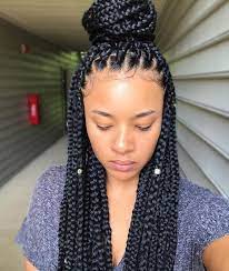 The finished braided hairstyle will vary depending on your hair type and thickness, but the man 17 different types of beards: Flawless Braids Xoxojenise Black Hair Information Hair Styles Box Braids Styling Braided Hairstyles