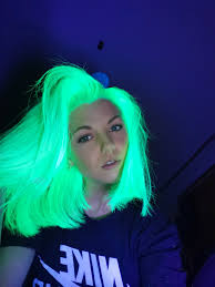 Manic panic high voltage psychedelic sunset 118ml. I Tried Uv Hair Dye I Mean How Cool Is This Used Electric Lizard From Manic Panic Hairdye