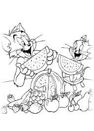 Ausmalbilder Fur Kinder Tom Und Jerry 1 Fruit Coloring Pages Coloring Books Cartoon Coloring Pages