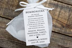 Bomboniera Favor Tags Italian Wedding Favor Tags Jordan Almond Favor Tags Dragee Favors Wedding Favor Tags Large 3 5 X 2 In In 2020 Italian Wedding Favors Wedding Favor Tags Italian Wedding Traditions