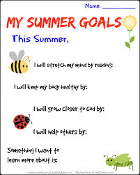 · try a new form of exercise. Setting Summer Goals With Your Kids Includes Free Printable Kids Activities Saving Money Home Management Motherhood On A Dime
