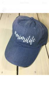 Mimi Life Cute Script Font Embroidered Baseball Cap Mother S Day Gift Monogrammed Hat Summer Embroidery Monogram Hats Mimi Life Monogram Cap