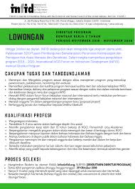 We did not find results for: Infid Lowongan Direktur Program Infid Facebook
