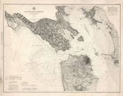 Details About 1884 San Francisco Entrance Nautical Chart Map U S Survey Coastal Wall Poster