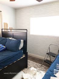 Brown brick wallpaper:easy to install,just peel and stick,no extra glue needed. Peel And Stick Brick Wallpaper Lolly Jane