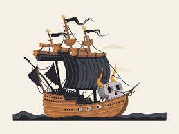 Animated Pirate Ship By Boyko Dribbble Pirate Ship Animation Motion Design Animation