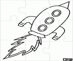 Seus heróis preferidos para imprimir. Puzzle De Foguete Espacial Para Colorir E Imprimir