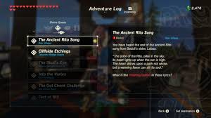 Zelda Breath Of The Wild Guide The Ancient Rito Song Shrine Quest Bareeda Naag Shrine Location Treasure And Puzzle Solutions Polygon Does kass come by after. the ancient rito song shrine quest
