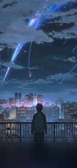 This hd wallpaper is about your name illustration, kimi no na wa, minimalism, sky, two people, original. Your Name Wallpaper Iphone X 2245384 Hd Wallpaper Backgrounds Download