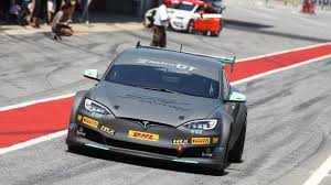 Heres What Happened With The Tesla Model S Race Car That Got Too Hot After Five Miles On An F1 Track Tesla Model S Race Cars Tesla Model