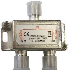 Repartiteur Tv Sat Pour Connecter Jusqu A 2 Decodeurs Terrestres Ou Satellites Brico Depot