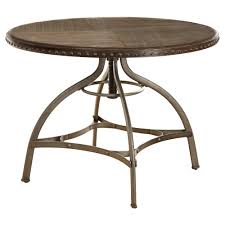 Adjustable Height Dining Table With Nailhead Pewter Silver Target Marketing Systems In 2020 Dining Table Extendable Dining Table Dining Table In Kitchen