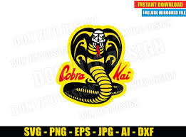 4.5 out of 5 stars. Cobra Kai Logo White Face Svg Dxf Png Karate Kid Movie Dojo