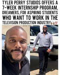 Tyler Perry Studios is offering a paid 7-week internship called the  Dreamers Program for aspiring students looking to break into the television  production industry🙌🏾 The program requires interns to work 40 hours