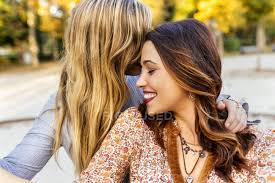 Most relevant best selling latest uploads. Two Best Female Friends Hugging In Park In Autumn Outside Fashion Stock Photo 174005930