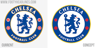 The intermediate version included a monogram of the letters c, f, c against the background of a blue shield with white contours. Chelsea 2021 Logo Enhancement By Footy Headlines Footy Headlines
