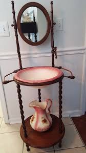 Antique Mahogany Wash Stand 1880 1910 S Era W Persian Wash Basin And Pitcher Wash Stand Antique Wash Stand Antiques