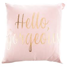 Blush is an essential makeup item that can give you a pretty, youthful glow. Blush Pink Gold Hello Gorgeous Pillow Hobby Lobby 1467984