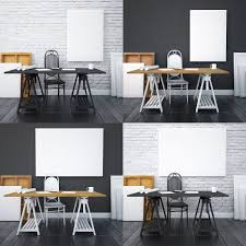 Mockup Studio Interior With Posters Studio Interior Interior Home Decor
