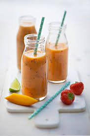 Smoothie Fraise Mangue Kiwi Passion Gingembre Smoothie Fraise Smoothie Recette Mangue