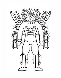 toilet head coloring page