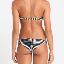 Black And White Striped Bathing Suit Bottoms Billabong Striped Bikini Bottoms Swimsuit Stripe Bikini Bottom Bikinis Striped Bikini