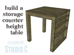 Diy Plans To Build A Storage Counter Height Table This Is One Of Those Tables That Can Serve So Many Counter Height Table Counter Height Dining Sets Diy Plans