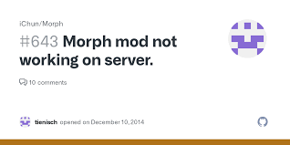 The updated server and was able to play, but the morph mod isn't working. Morph Mod Not Working On Server Issue 643 Ichun Morph Github