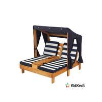 A pair of cup holders are perfect for cold drinks on warm days. Kidkraft Kidkraft Double Chaise Lounger With Cupholder Very Co Uk