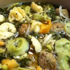 Italian Wedding Soup With Three Cheese Tortellini Recipe Recipe Tortellini Recipes Slow Cooker Recipes Crockpot Recipes