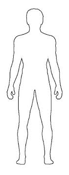 Outline Picture Parts Of The Human Body Great For Students To Draw Image Heart Male Template Fashion Desig Fashion Design Template Body Template Costume Design Isolated vector clip art illustration. body template
