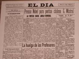 El dia, diario de la plata, provincia de buenos aires, argentina. Diario El Dia Museo Gabriela Mistral De Vicuna