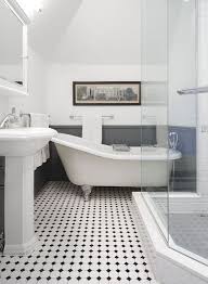 Edwardian Bathroom Traditional Black And White Tiles Edwardian Bathroom White Bathroom Tiles Black Bathroom