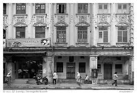 Row Of Old Shophouses Little India Kuala Lumpur Malaysia Black And White Black And White Pictures Black And White Malaysia