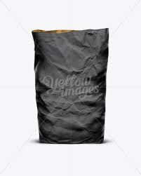 Big Paper Bag In Bag Sack Mockups On Yellow Images Object Mockups