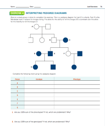 They will then determine the genotypes of the family members in order to identify the thief. Solved Name Date Lab Exerlises Exercise 4 Interpreting Pe Chegg Com