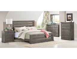 Slumberland Willow Collection Grey Slat 4pc Queen Room Pkg Country Bedroom Furniture Bedroom Furniture Sets Brown Furniture Bedroom