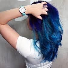 This is obviously the best way to go if you want to dye your hair blue. Violet X Blue Galaxy Dip Dye Hair 99 Percent Hair Studio Review Pekyj Travel Blog Singapore