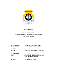 Kertas kerja pembinaan padang bola sepak. K Kerja Gelanggang Sklj