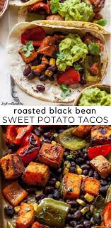 Black Bean Sweet Potato Tacos Recipe Video In 2020 Sweet Potato Tacos Dinner Recipes Healthy Family Main Dish Recipes